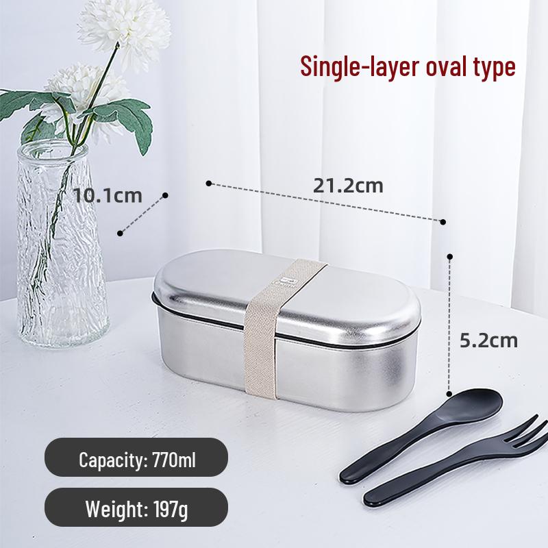 Ru Han 304 Stainless Steel Microwavable Round Lunch Box