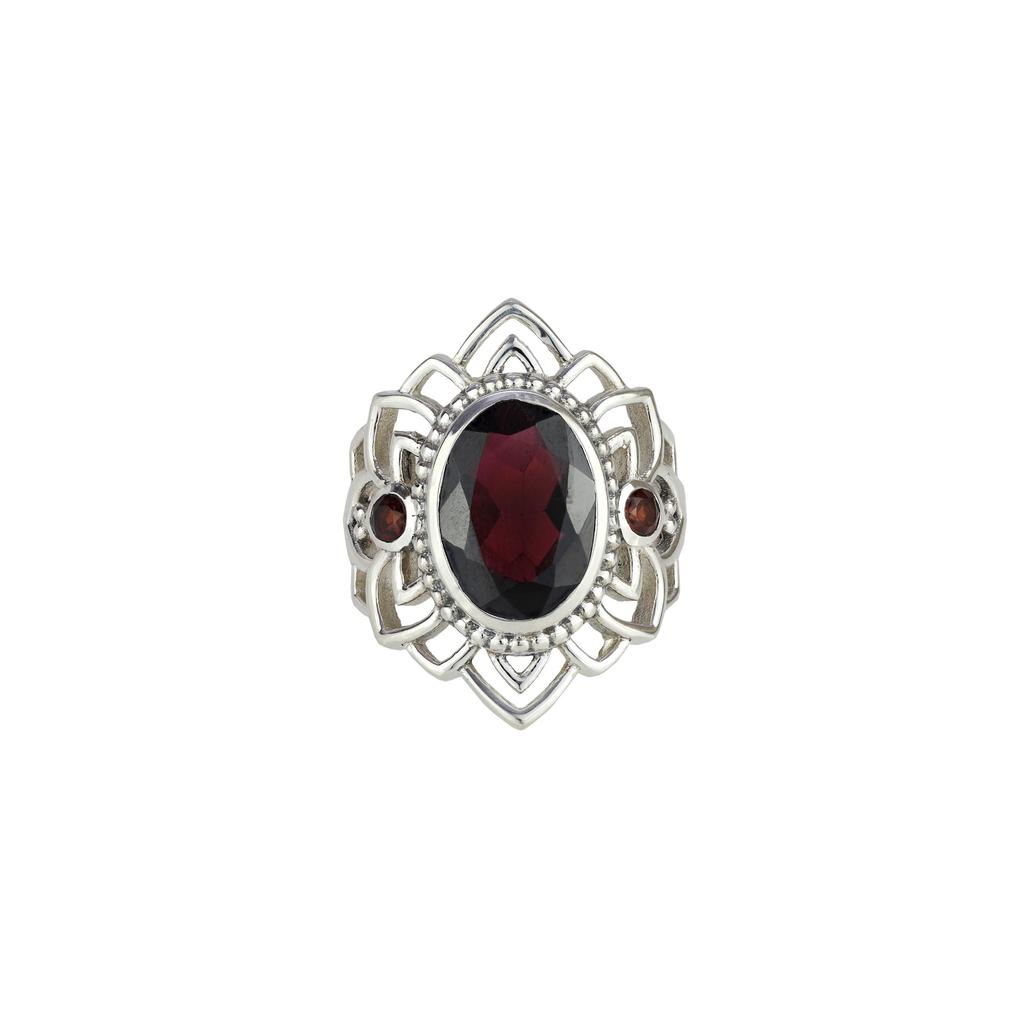 Citrine Gemstone Ring: 925 Sterling Silver, Vintage Style