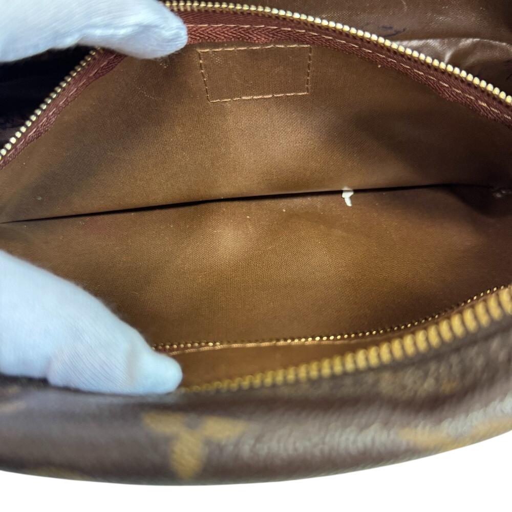 LOUIS VUITTON M47527 Monogram leather Truest wallet 25 Cosmetics Pouch Brown leather Used