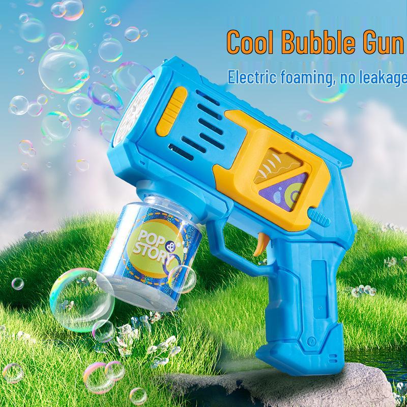 Leak-Proof Automatic Bubble Gun Toy: Light-Up for Kids - Ideal Christmas or Birthday Gift