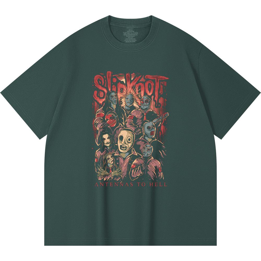 230 g/m² 100% Baumwolle Heavy Metal T-Shirt Rockband Beliebte Musik Druck Unisex Schweres Baumwoll-T-Shirt