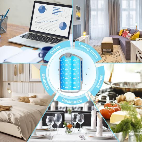 4Pcs Insect Trap Chemical-free Refill Insect Trap Long-Lasting Odorless Blue Refill Cartridge Kit for ZEVO M364