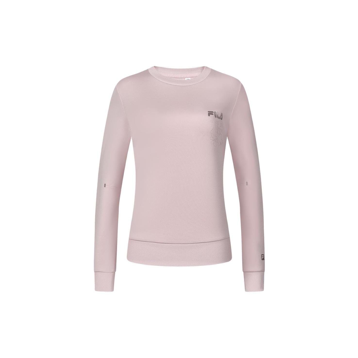 

New FILA Sweatshirt Women s Light Purple Red A11W411209F-PK S