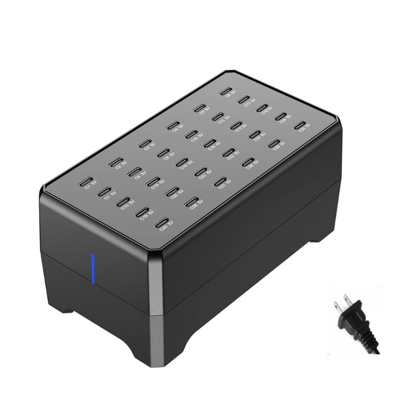 Big Capacity 30 Port Type C Charger Station Reliable Power Delivery For Phones Tablets And Other Electronics 1