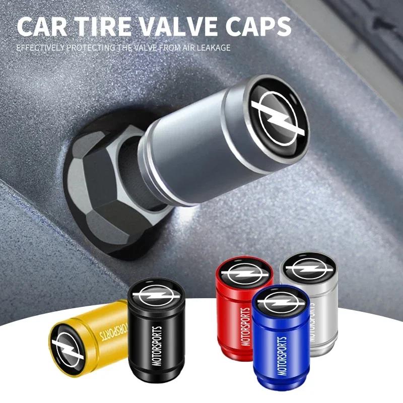 Car Accessories 4Pcs Tire Valve Waterproof Dustproof Cap Cover For Opel Astra Insignia Mokka Zafira Corsa Vectra Antara Meriva HV8
