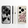 Phone Case For Huawei Pura 80 Pro Plus Ultra Fashion Butterfly Soft Liquid Silicone Protective Bumper Cover Anti Scratch Fundas