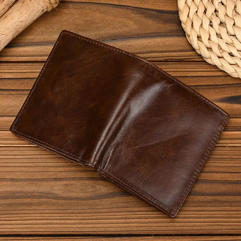 Rfid Leather Short Wallet 20% Off Leather Wallet With Zipper Change Bag Men'S Leather Wallet
