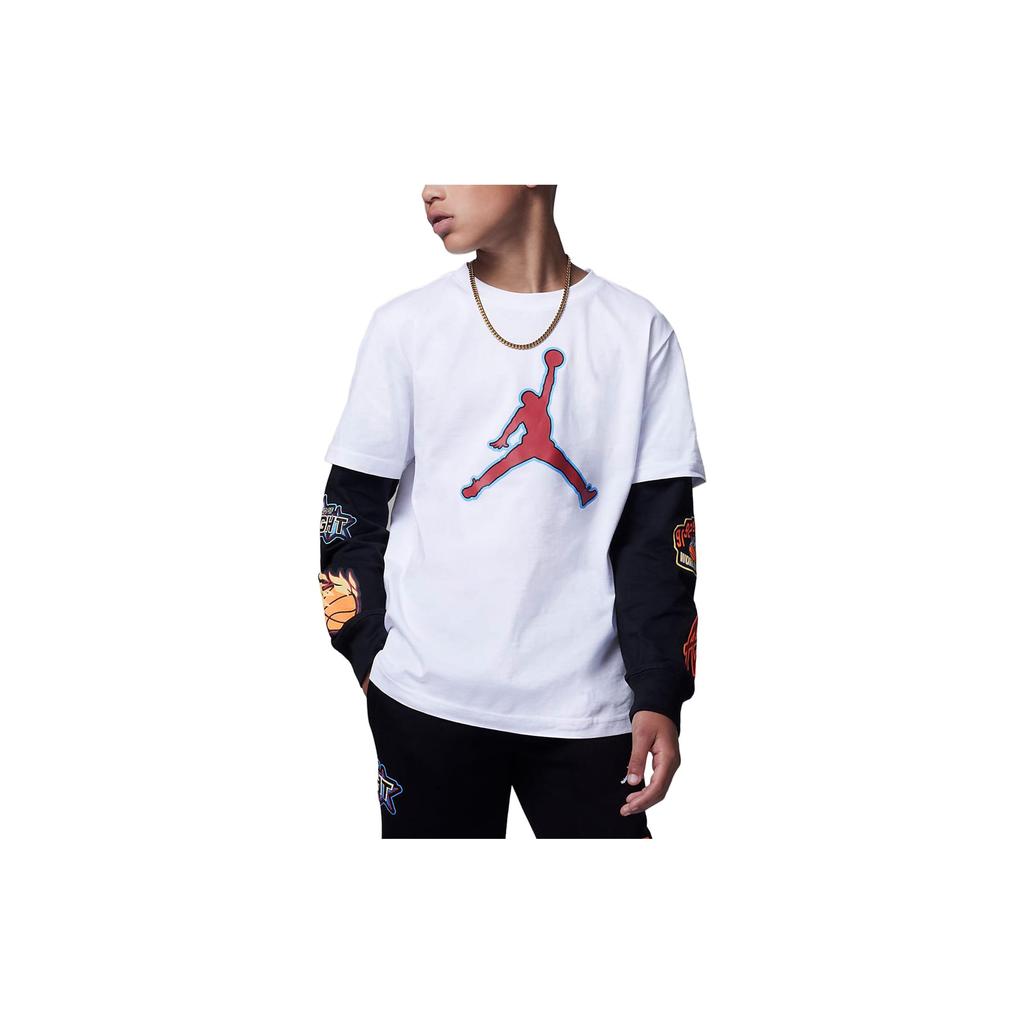 Jordan Kids T Shirts Crew Neck Moderate FV3268-100