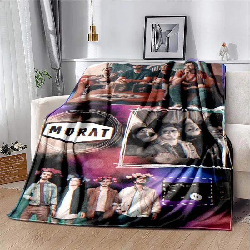 Morat Music Band Printed Flannel Blanket Soft Autumn and Winter Warm Plush Throw Blanket Adult Bedroom Sofa Bed Picnic Blanket