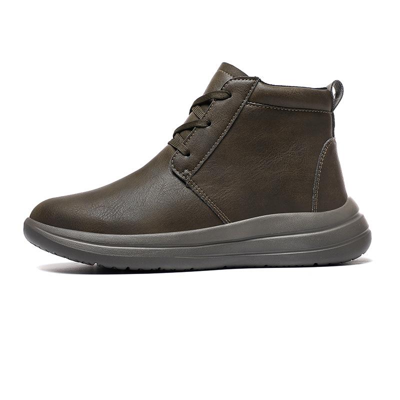 

Autumn and winter large size 48 independent station popular Martin boots high top men s shoes casual short boots men 39 хаки