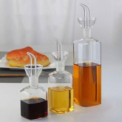 Transparente Essig- und Ölflasche 150/200/450ml Gewürzbehälter Auslaufsicherer Ölspender Kochen