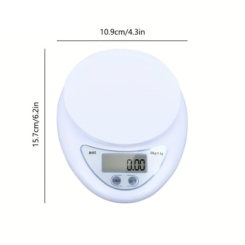 5KG/1G Kitchen Scale Weighing Scale Food Diet Postal Balance Measuring LCD Electronic Scales Suitable for Household Kitchen