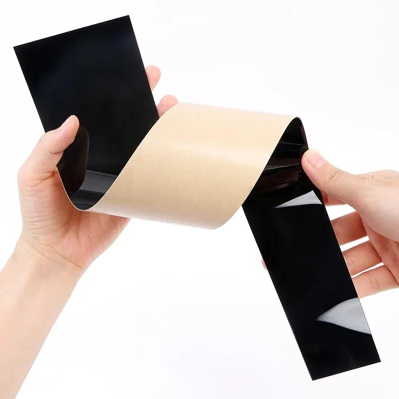 4Pcs Glossy Black For VW T5/T6 2008- Car Pillar Post Door Window Trim Cover Kits B C Column Stickers Auto Exterior Parts