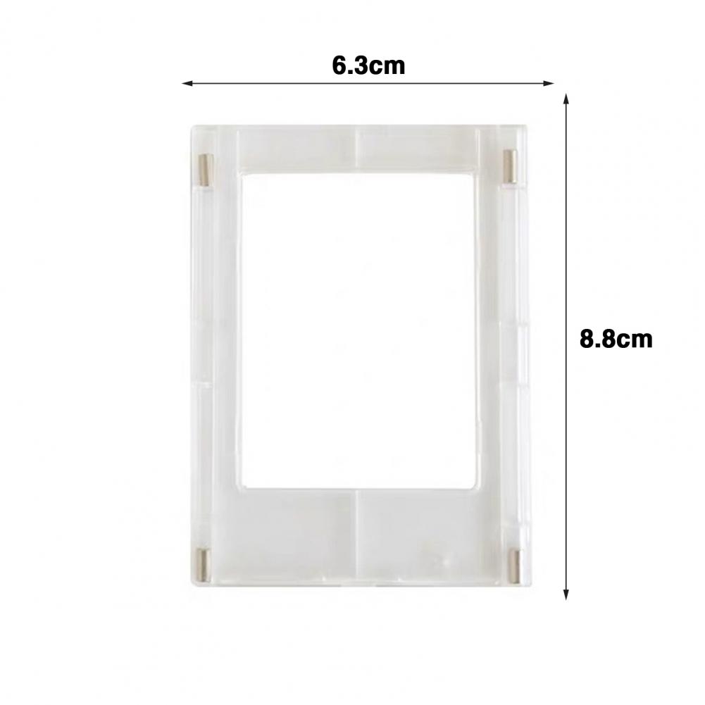 3 Inch Acrylic Picture Frame Magnetic Photo Display Stand Transparent Film Camera Photo Holder Desktop Polaroid Photo Frame