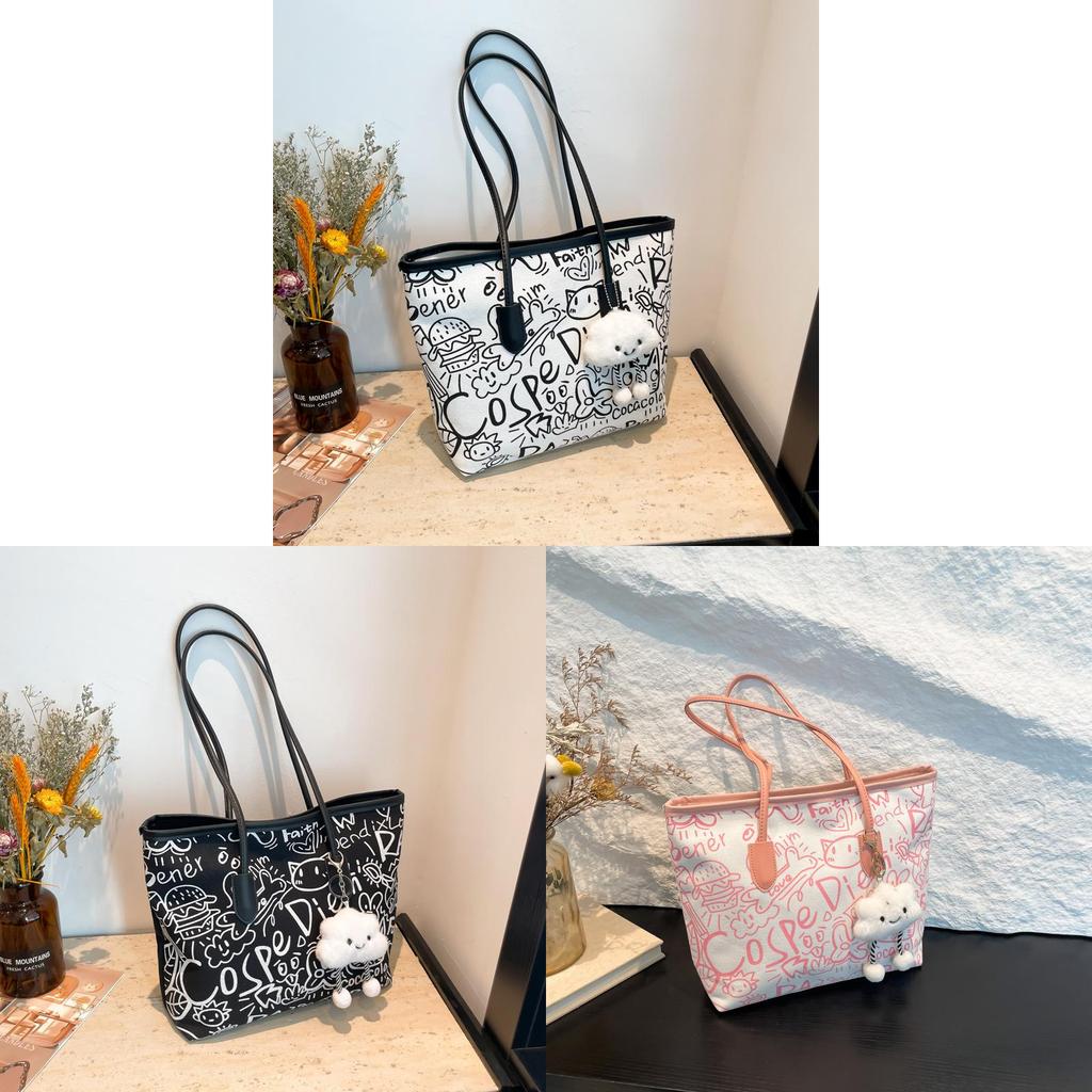 Womens Large Canvas Tote Bag With Zipper And Interior Phone Pocket For Daily Use