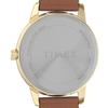 Timex Women's Easy Reader Watch, Brown/Gold Tone/Cream/30mm. 30mm, Easy-to-read Watch.