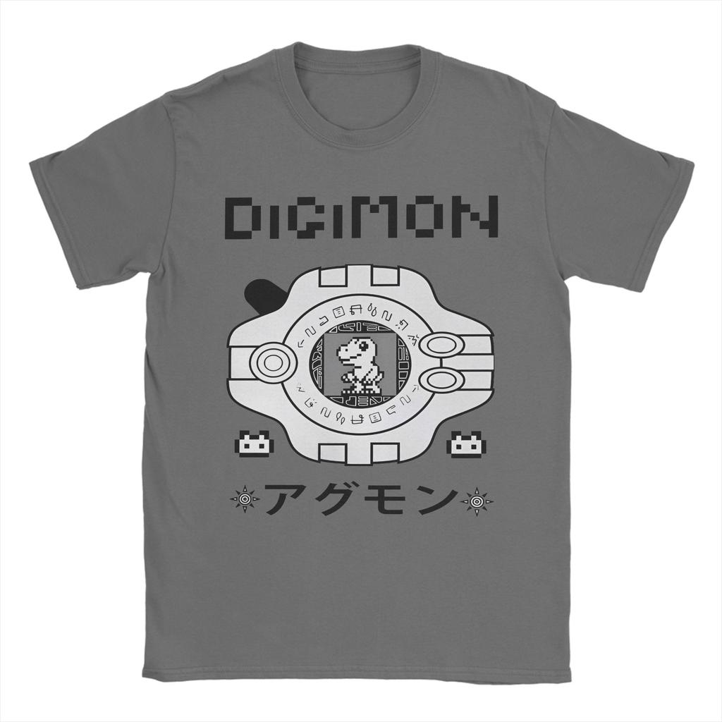 Digimon Agumon Summer Top Aesthetic T Shirt 100% Cotton Tops Vintage Short Sleeve Crewneck Tee Shirt Gift Idea T-Shirts