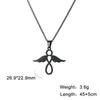 Cazador Angel Pendant Necklace for Women Christian Amulet Neck Chain Angel Baby Stainless Steel Jewelry Birthday Gifts New