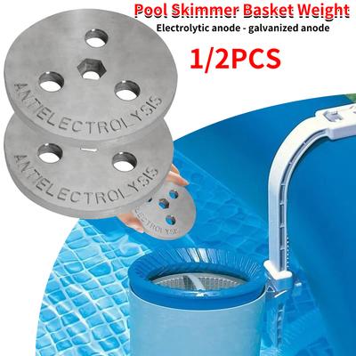 Pool Skimmer Zinc Anode Weight Plate Pool Skimmer Basket Weight Keep Your Skimmer Basket In Place for Salt System Swimming Pools