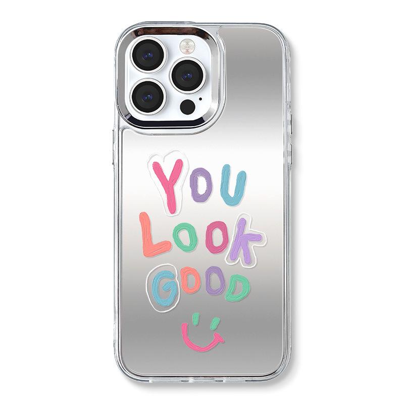 

Зеркальный чехол Zhitai 3-в-1 для iPhone 12/13/14/15 Pro/16 Pro Max с цепочкой для мобильного телефона iPhone 13