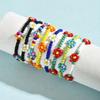 8pcs Bohemia Elastic Beaded Bracelet Multi Beaded Charms Bracelet Set  Summer