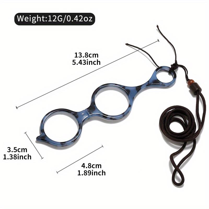 Elegant Round Reading Glasses with Chinese Knot Decor Foldable Hangable Clear Lenses +1.0 to +4.0