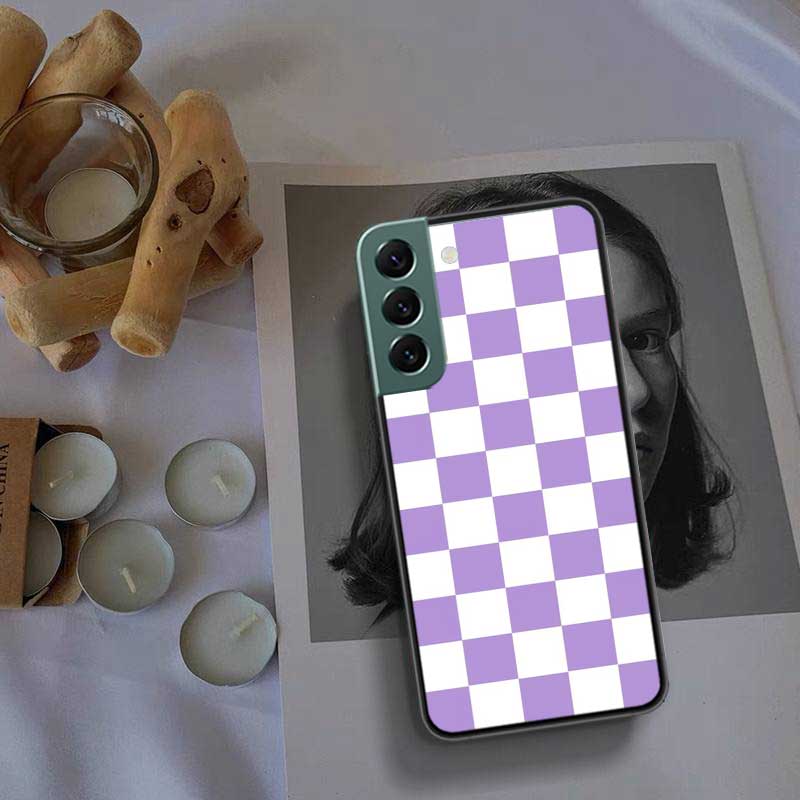 Retro Classic Chess Board Grid Phone Case For Samsung Galaxy S22 S25 Ultra S21 S10 Plus S26 Edge S20 S23 S24 FE Cover Silico