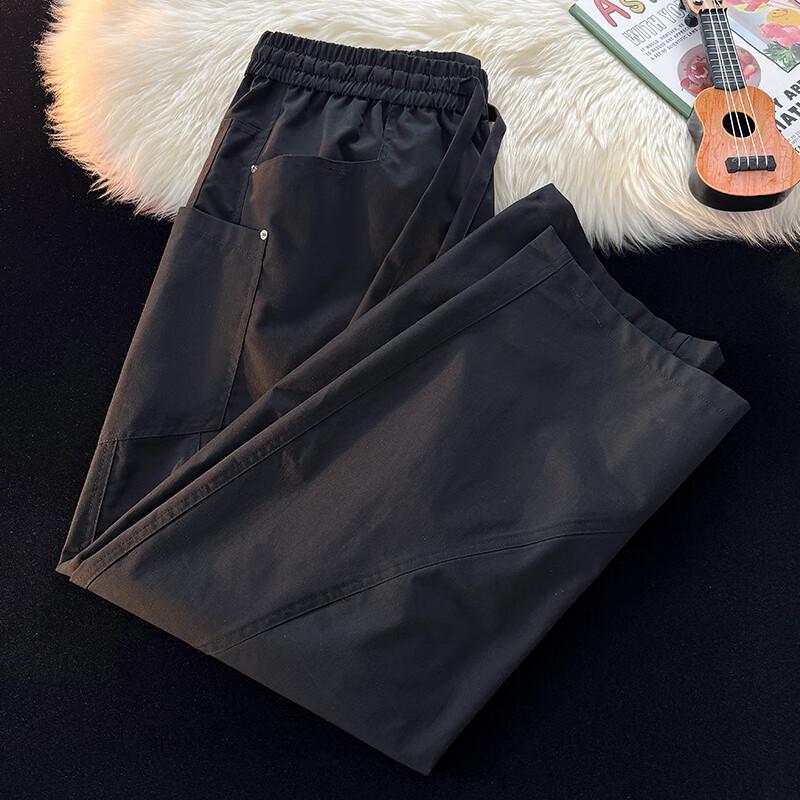 Men's Summer American Retro Loose Straight Leg Casual Pants