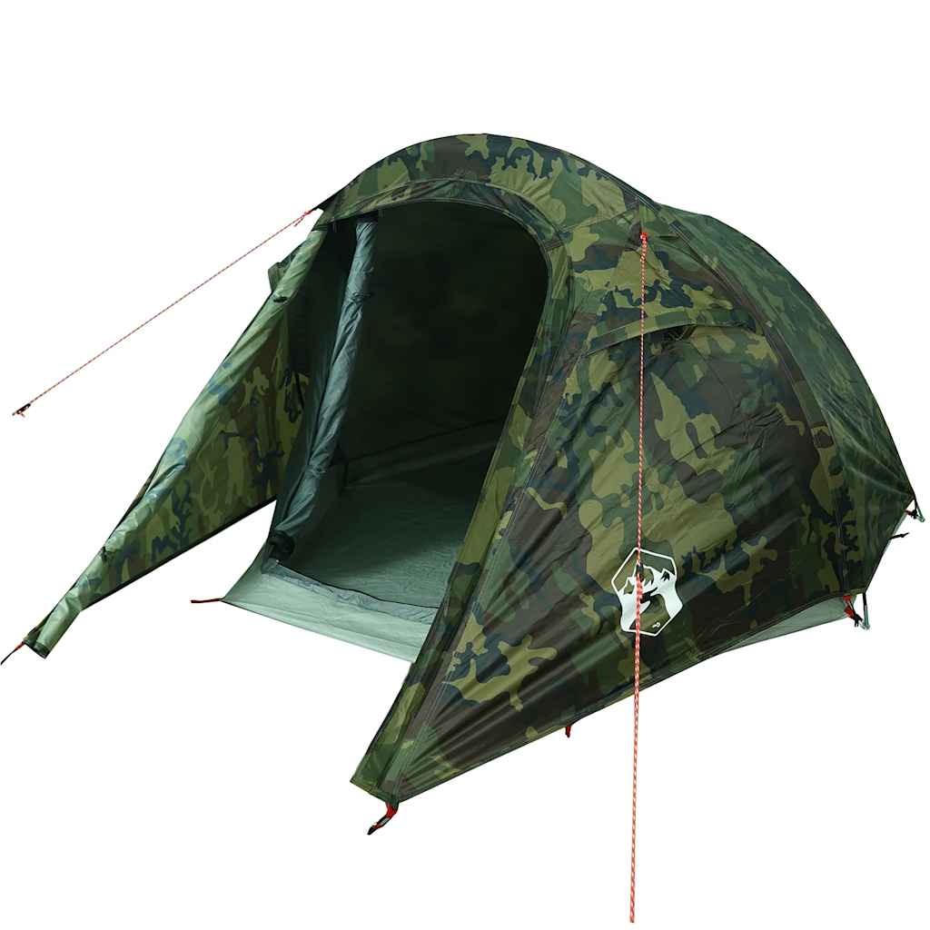 Vidaxl Tourist Tent, 2-Person, Camouflage, Waterproof