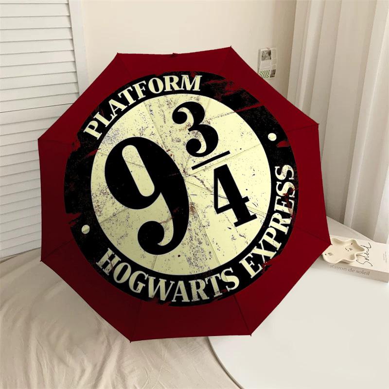 

1PC Platform 9 3/4 Umbrella-8-Rib Reinforced, Automatic Open, Lightweight & Durable, Cute Fashion Accessory for Outdoor, D2628