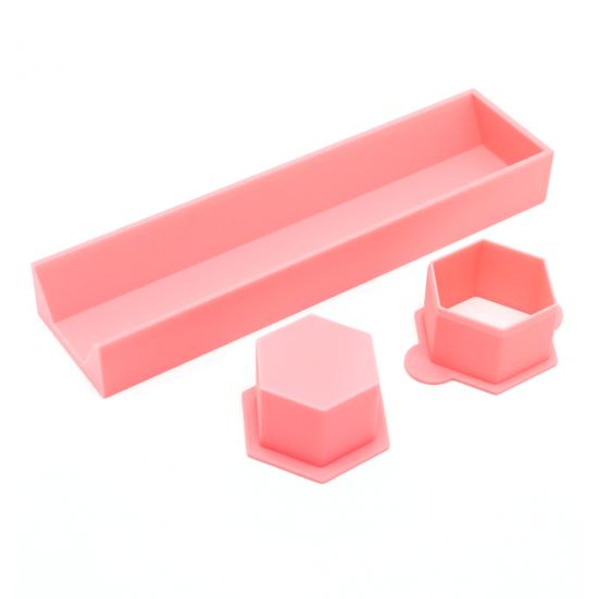 Yousheng Hexagonal Cake Mold, Durable PLA Biscuit Mold, Non-Deformable Easy Clean Baking Tool, for Uniform Flat Cookies And