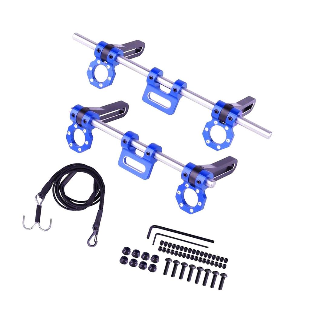 RC Bumpers Front Rear Bull Bar RC Crawler Bumpers Upgrades Parts Spare Parts Adjustable for 1/10 RC Vehicles Modification