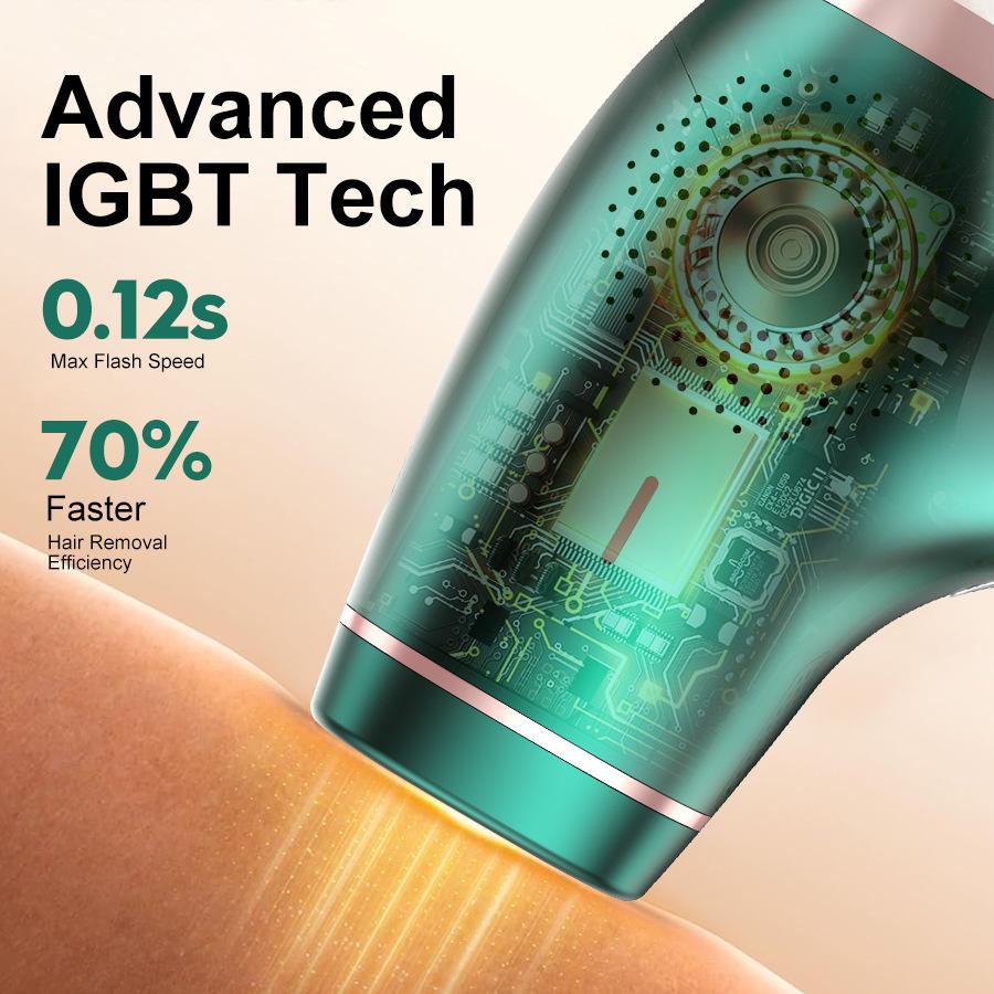 Freezing Point Hair Removal Instrument IPL Sapphire Painless Household Lip Hair Underarm Whole Body Hair Removal Machine for Men and Women