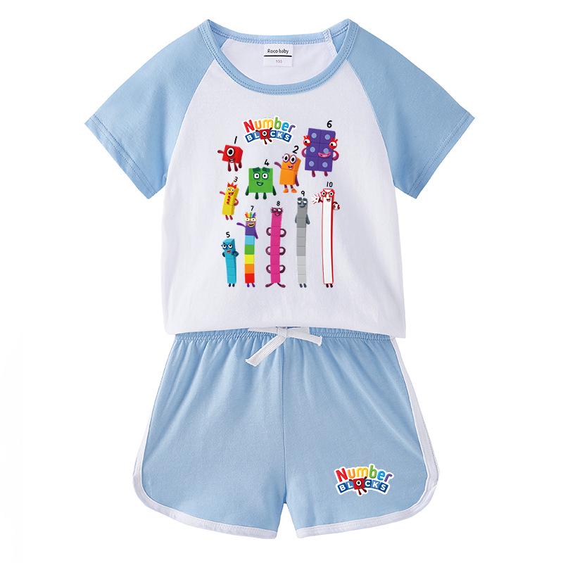2025 Kids' Summer Clothing Set: Baby Shorts & T-shirt, Casual Sports Two-Piece for Boys & Girls