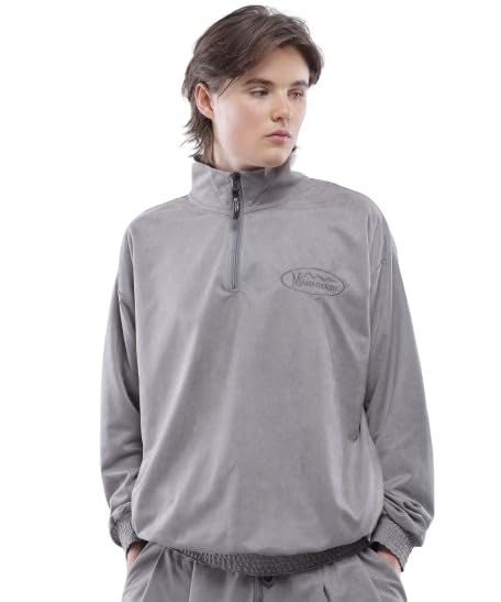 Manastash SPRING LODGE HALF ZIP SWEAT Men's XL 020 Gray 792-4130011