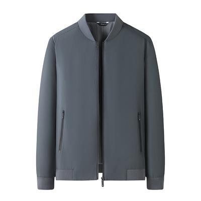 Spring and Autumn Coats, Men's Jackets, Casual Stand-up Collar, Middle-aged Business Men's Loose Jacket Tops