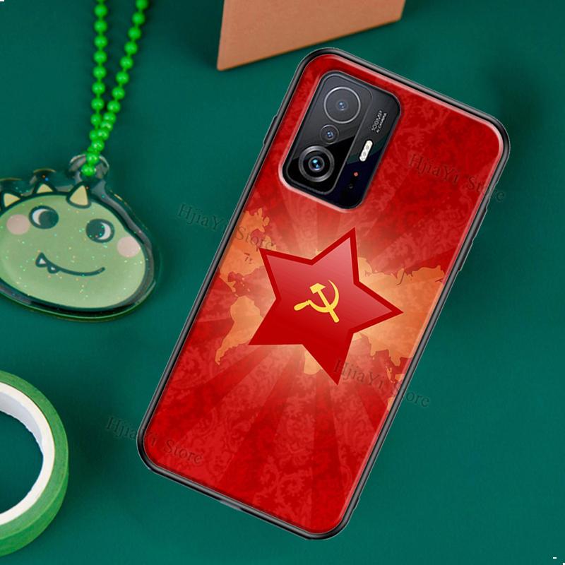 Soviet Union USSR CCCP Flag Case Cover For Xiaomi Mi 11 Lite 10T 11T Pro Phone Case For POCO X3 NFC M3 M4 Pro F2 F3