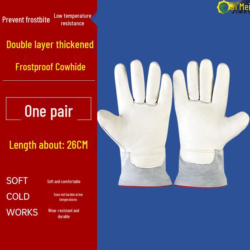 Jimei Anti-freeze Leather Protective Gloves