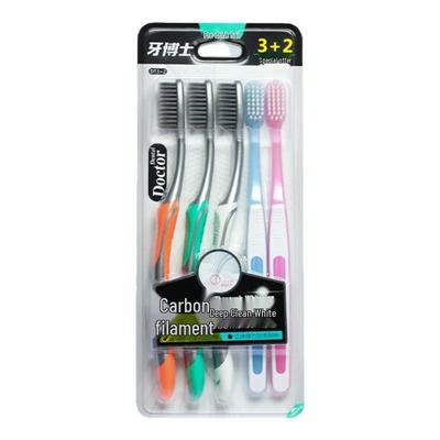 Dr. Tooth Soft Charcoal Deep Clean Toothbrush Set