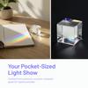 Künstlicher Kristall RGB Streuwürfel Optisches Glas Farbwürfel Prisma Sonnenfänger
