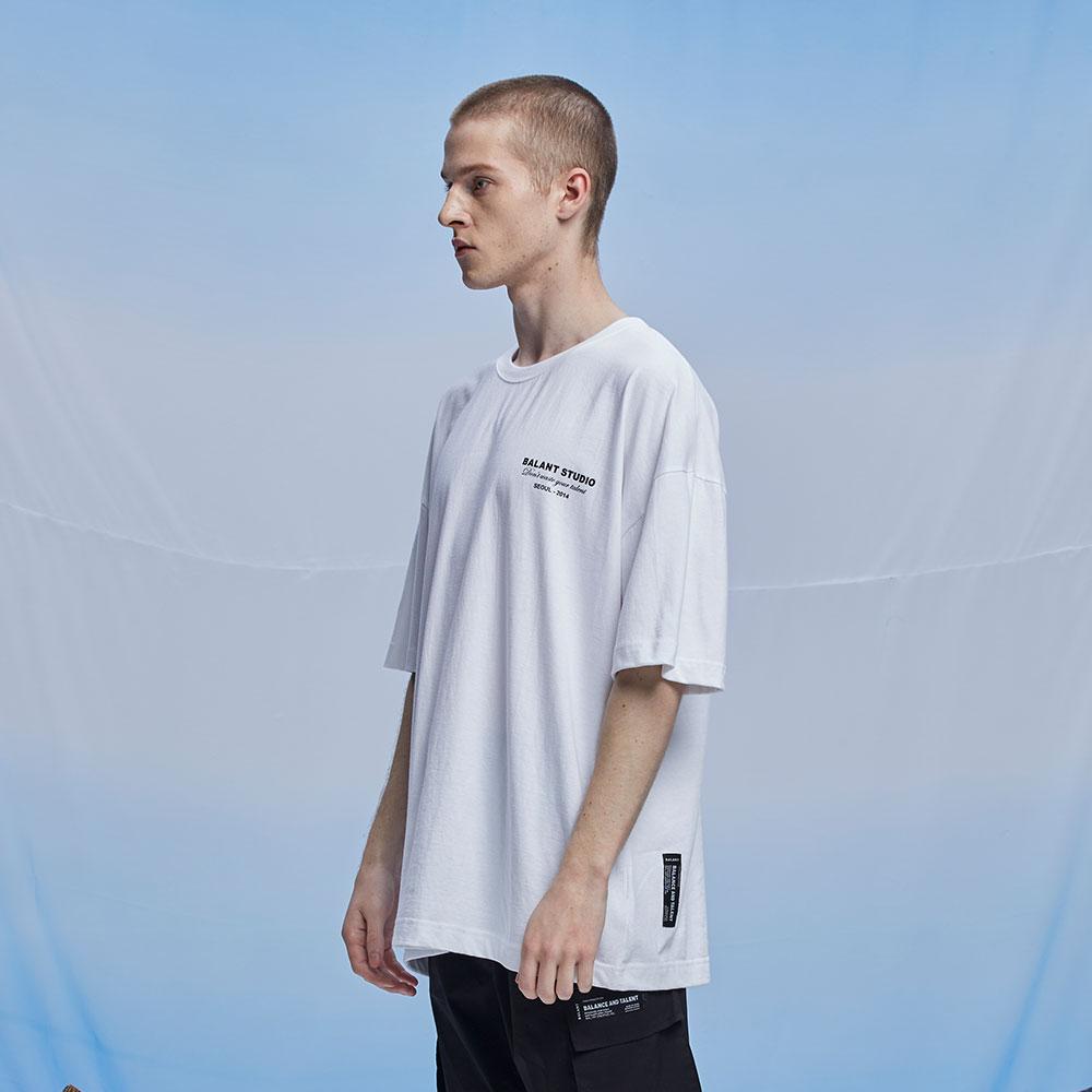 BALANT Classic Slogan Studio T-Shirt - White