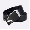 Men'S Cowhide Belt High-End Automatic Buckle Leather Belt Men'S Middle-Aged And Young Leisure Business Belt Men