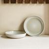 Nordic Minimalist Solid Color White Plate Practical Ceramic Vegetable Plate Large Capacity Disc Salad Plate Pasta Plate Deep Plate Tableware Plate