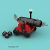 MOC Medieval Furniture Building Blocks Cannon Sheepskin Leather Rack Spinning Wheel Map Desk Loom Bricks Toys Kids Gift