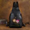 Backpack Creative lotus bag retro large capacity handmade backpack