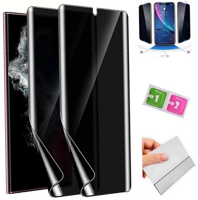 2 Films Hydrogel Anti-Espion pour Realme C21Y - installation facile sans bulles