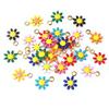 20pcs 10x7mm Small Flower Charms Pendant Enamel Stainless Steel DIY Jewelry Making Accessories Findings for Necklace Earrings