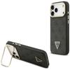 Étui Guess 4G Pu Triangle Logo & Support Caméra Magsafe Pour Iphone 17 Pro Max Noir