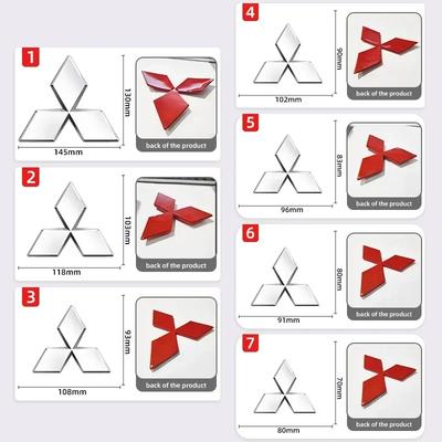 2025 Pentru Mașină Mitsubishi Emblema Grilă Față Autocolant Emblema Portbagaj Spate Pentru Mitsubishi Pajero Outlander XL Montero Lancer Triton Gal
