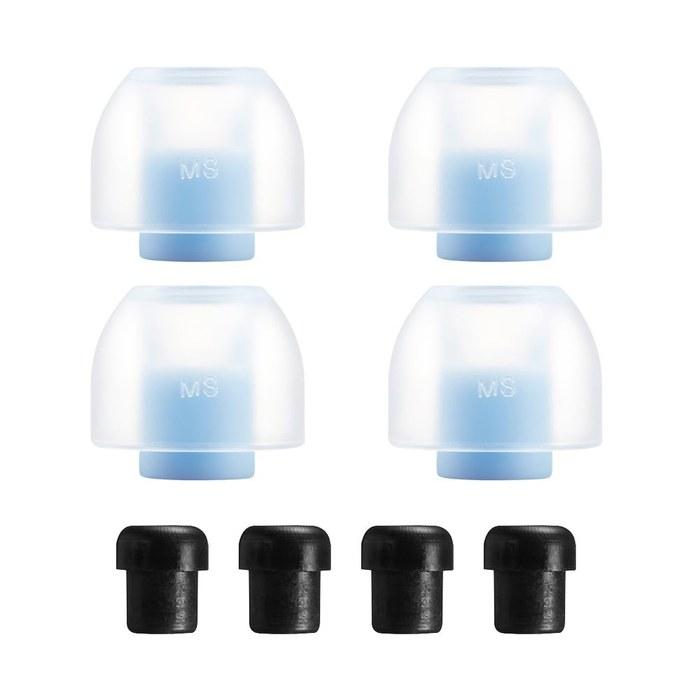 AZLA SednaEarfit ORIGIN Standard Ear Tips [MS Size 2 Pairs] - For Wired Earphones, Mushroom Shape, Medical-Grade Silicone, Tapered Design,